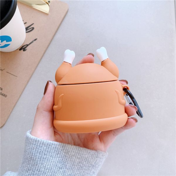cartoon figure animation turkey drumstick leg silicone bluetooth wireless headset cover for apple airpods 1 2 charging case
cartoon figure animation turkey drumstick leg silicone bluetooth wireless headset cover for apple airpods 1 2 charging case