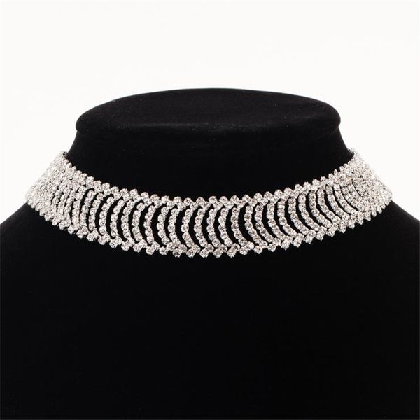 crystal chokers necklaces rhinestone choker necklace statement necklace women fashion chocker collier bijoux n306, Silver
crystal chokers necklaces rhinestone choker necklace statement necklace women fashion chocker collier bijoux n306, Silver