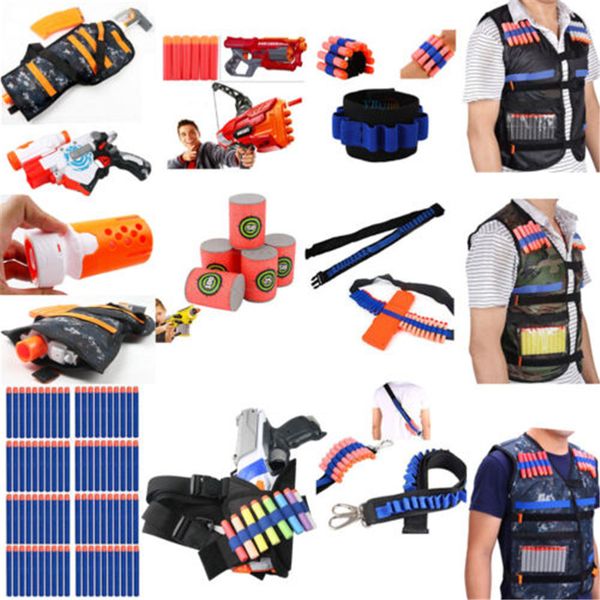 all-purpose useful tactical vest jacket pocket type storage bags for refill bullets for nerf gun n-strike elite game convenience
all-purpose useful tactical vest jacket pocket type storage bags for refill bullets for nerf gun n-strike elite game convenience