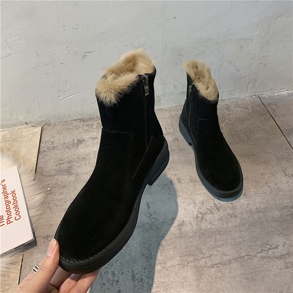 white ankle boots women's shoes platform australia booties ladies low heels booties winter footwear zipper luxury designer, Black
white ankle boots women's shoes platform australia booties ladies low heels booties winter footwear zipper luxury designer, Black