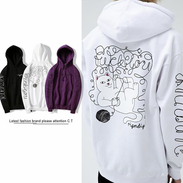 brand mens hoodies new designer hoodie ripndip classic cat print couple street hip hop casual sweatshirt luxury sweater, Black
brand mens hoodies new designer hoodie ripndip classic cat print couple street hip hop casual sweatshirt luxury sweater, Black