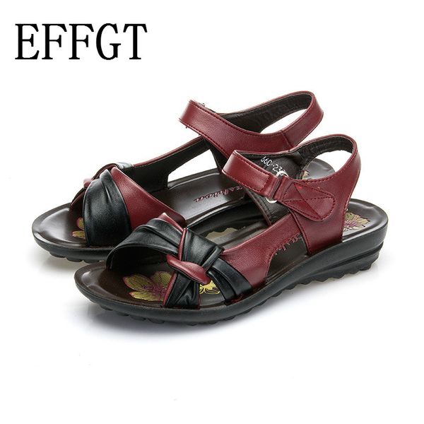 effgt 2019 summer mother shoes flat sandals women aged soft bottom mixed colors fashion sandals women comfortable old shoes, Black
effgt 2019 summer mother shoes flat sandals women aged soft bottom mixed colors fashion sandals women comfortable old shoes, Black