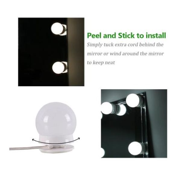 10pcs makeup mirror vanity led light bulbs lamp kit 3 levels brightness adjustable lighted make up mirrors cosmetic lights
10pcs makeup mirror vanity led light bulbs lamp kit 3 levels brightness adjustable lighted make up mirrors cosmetic lights