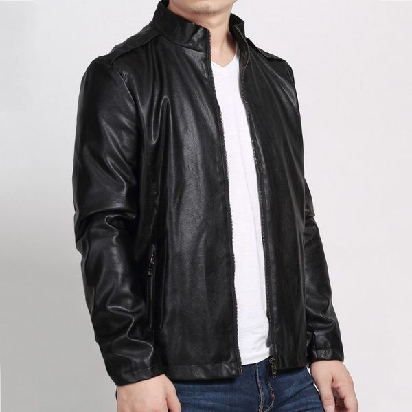 men's fur & faux fashion mens sheepskin jacket stand collar business man casual pu leather outwear coat plus size 7xl biker jackets, Black
men's fur & faux fashion mens sheepskin jacket stand collar business man casual pu leather outwear coat plus size 7xl biker jackets, Black