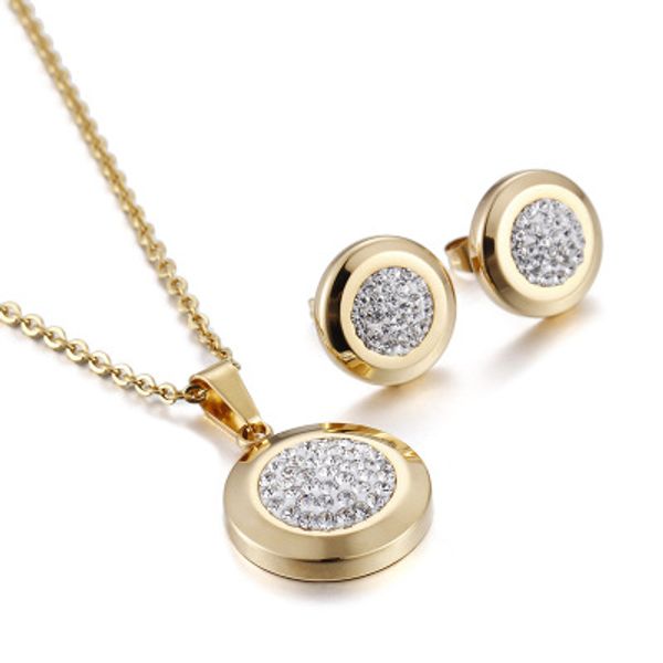 necklace wedding new round cubic zircnia pendant necklace earring sets gold colr long chains bijiux jewelery costume, Silver
necklace wedding new round cubic zircnia pendant necklace earring sets gold colr long chains bijiux jewelery costume, Silver