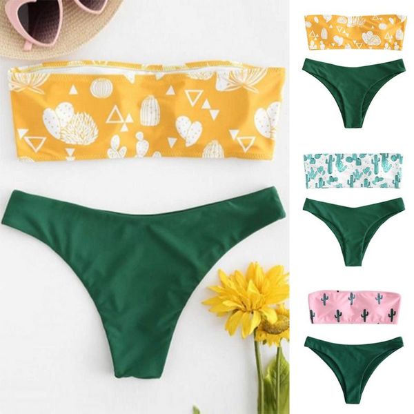 cactus print micro bikini bathing suit beach bathers biquini new bandeau swimwear women push up swimsuit female
cactus print micro bikini bathing suit beach bathers biquini new bandeau swimwear women push up swimsuit female