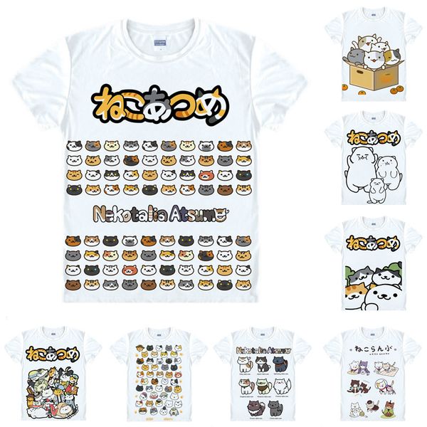 anime shirt neko atsume kitty collector t-shirts multi-style short sleeve cat collection cosplay motivs hentai shirts, White;black
anime shirt neko atsume kitty collector t-shirts multi-style short sleeve cat collection cosplay motivs hentai shirts, White;black