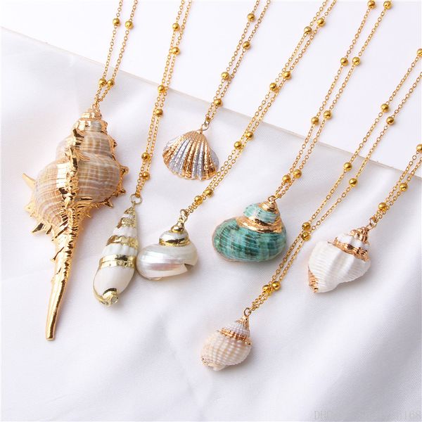 bohemian conch shells necklaces sea beach shell pendant statement necklace for women collier femme shell cowrie summer beach jewelry, Silver
bohemian conch shells necklaces sea beach shell pendant statement necklace for women collier femme shell cowrie summer beach jewelry, Silver