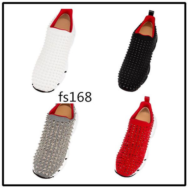 with box latest bottom sneakers sock donna flats with krystal spikes, red sole sneakers for men women on the go 2, Black
with box latest bottom sneakers sock donna flats with krystal spikes, red sole sneakers for men women on the go 2, Black