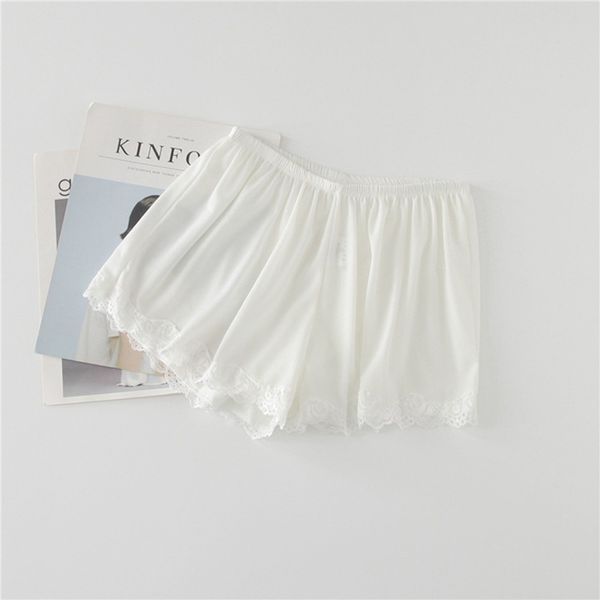 summer women's shorts casual solid color lace decorative loose shorts, White;black
summer women's shorts casual solid color lace decorative loose shorts, White;black
