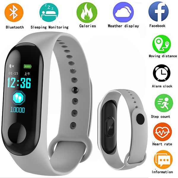 2019 smart watch m3 men and women watch holiday gift heart rate sleep monitoring pedometer message reminder couple smart, Slivery;brown
2019 smart watch m3 men and women watch holiday gift heart rate sleep monitoring pedometer message reminder couple smart, Slivery;brown