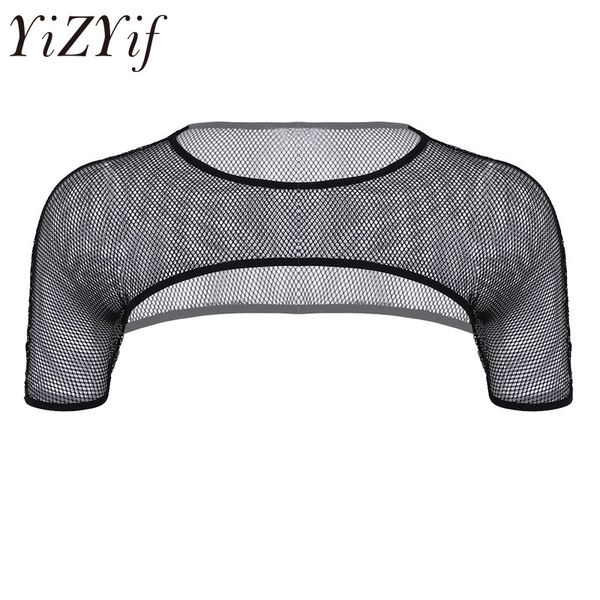yizyif cute mens mesh see through fishnet short sleeve shoulder chest muscle half tank party clubwear costume crop top, White;black
yizyif cute mens mesh see through fishnet short sleeve shoulder chest muscle half tank party clubwear costume crop top, White;black
