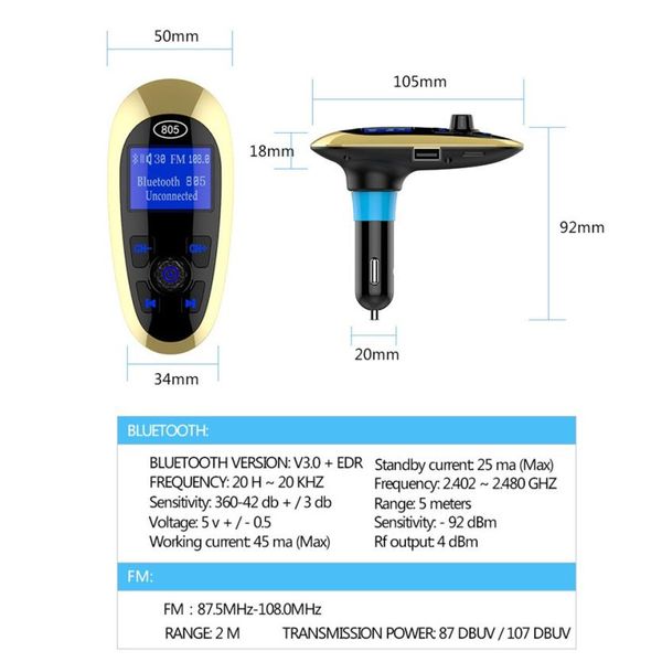 car-styling new arrival car kit mp3 player fm transmitter bluetooth wireless radio adapter 2 usb charger dec12
car-styling new arrival car kit mp3 player fm transmitter bluetooth wireless radio adapter 2 usb charger dec12