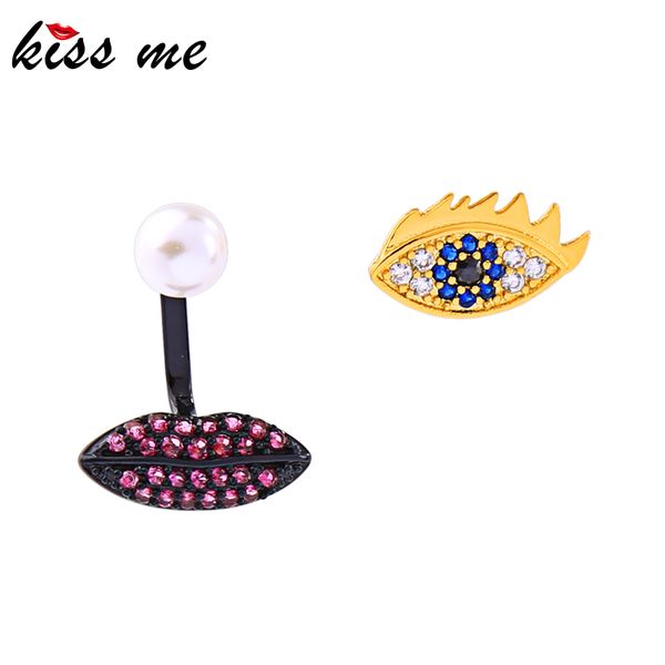 kissme multicolored zircon lip evil eye acrylic pearl gold color brass stud earrings for women two-type fashion jewelry, Golden;silver
kissme multicolored zircon lip evil eye acrylic pearl gold color brass stud earrings for women two-type fashion jewelry, Golden;silver