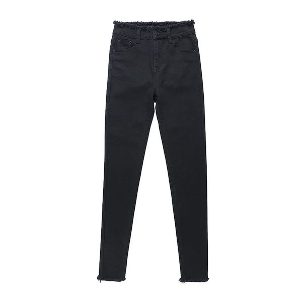 black new jeans women cultivate one's morality big yards high waist stretched tall black pants pants tight bound feet, Blue
black new jeans women cultivate one's morality big yards high waist stretched tall black pants pants tight bound feet, Blue