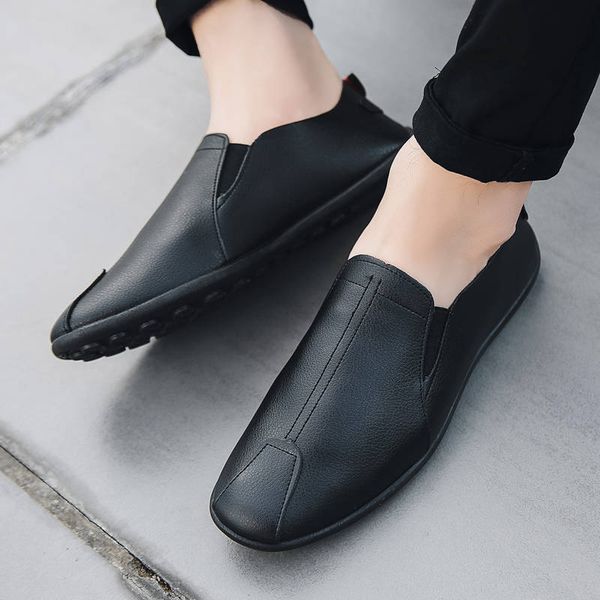 new fashion men leather flats shoes comfortable man casual shoes slip on male outdoor walking leather driving %106, Black
new fashion men leather flats shoes comfortable man casual shoes slip on male outdoor walking leather driving %106, Black