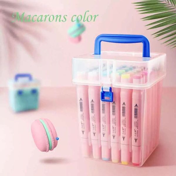 new macaron series 24/36/48 color markers manga drawing markers pen alcohol based sketch oily dual brush pen art supplies
new macaron series 24/36/48 color markers manga drawing markers pen alcohol based sketch oily dual brush pen art supplies