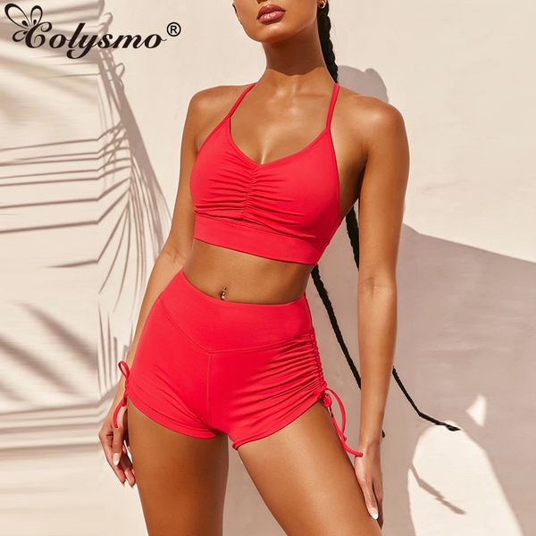 two piece dress colysmo tracksuit women set 2021 summer side pleat crop high waist shorts sets white casual active yellow
two piece dress colysmo tracksuit women set 2021 summer side pleat crop high waist shorts sets white casual active yellow