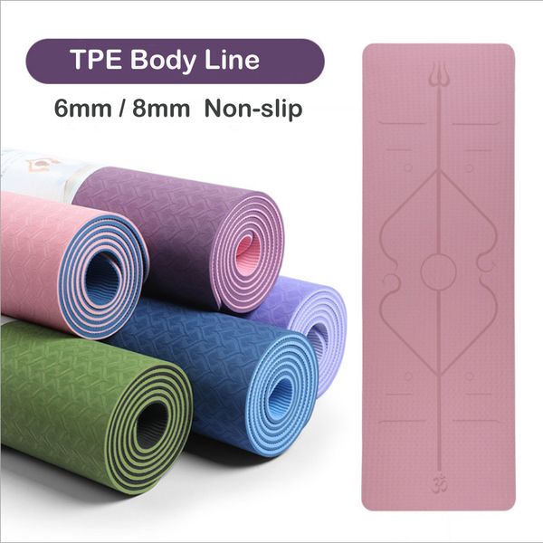 8mm extra thick 183*61cm beginner body line non-slip exercise tpe acupressure mat esterilla yoga
8mm extra thick 183*61cm beginner body line non-slip exercise tpe acupressure mat esterilla yoga