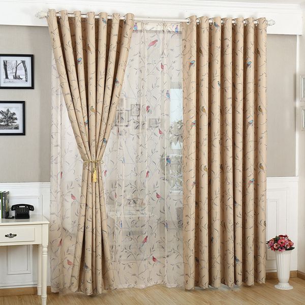 rustic birds flowers pattern design home window blackout cloth curtains for bedroom living room kitchen bay window
rustic birds flowers pattern design home window blackout cloth curtains for bedroom living room kitchen bay window