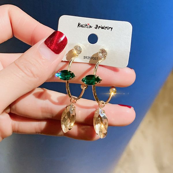 fashion long geometric drop earrings luxury gold color teardrop rhinestone crystal earring for women party jewelry gift z3e726, Silver
fashion long geometric drop earrings luxury gold color teardrop rhinestone crystal earring for women party jewelry gift z3e726, Silver