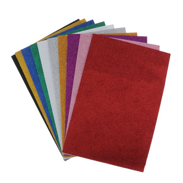 10-pack a4 glitter eva sponge paper foam sheet, faux vinyl leatherette fabric sheets for kids craft activities diy
10-pack a4 glitter eva sponge paper foam sheet, faux vinyl leatherette fabric sheets for kids craft activities diy