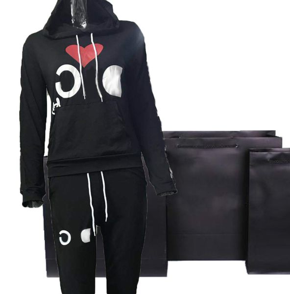 Womens Two Piece Pants Black Long Sleeve Casual Sport Wear Female Dog and Goods Letter Print Women Two Piece Sets Classical Pocket Clothes
Womens Two Piece Pants Black Long Sleeve Casual Sport Wear Female Dog and Goods Letter Print Women Two Piece Sets Classical Pocket Clothes