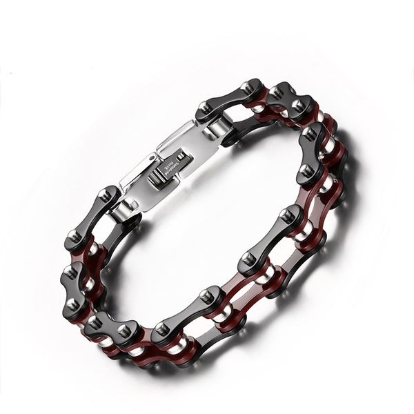 10mm black red fashion simple men's bangle stainless steel chain bracelet watchband jewelry gift for men boys j092
10mm black red fashion simple men's bangle stainless steel chain bracelet watchband jewelry gift for men boys j092