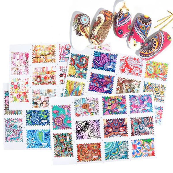 11pcs retro nail art water transfer sticker floral geometric design manicure decal slider tips nail art decoration ntble235-2578, Black
11pcs retro nail art water transfer sticker floral geometric design manicure decal slider tips nail art decoration ntble235-2578, Black