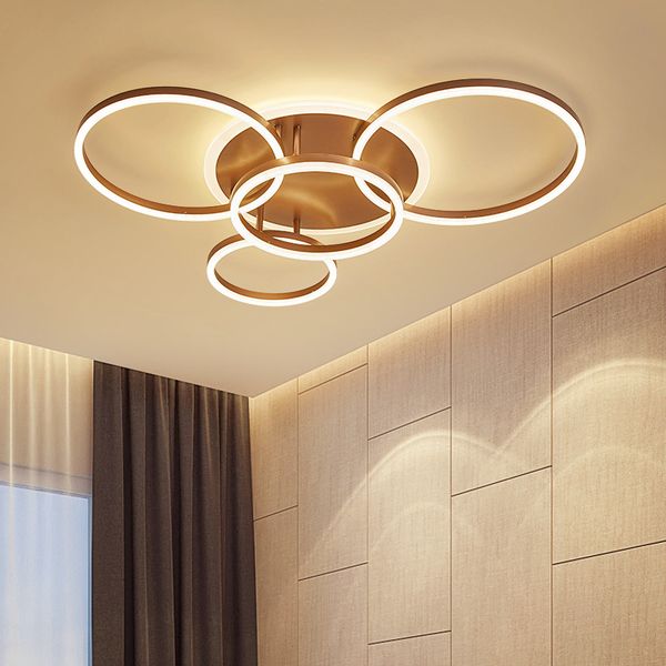 modern ceiling lights for living room circle gold brown led plafon decor bedroom lamps fixture with remote control rw80
modern ceiling lights for living room circle gold brown led plafon decor bedroom lamps fixture with remote control rw80