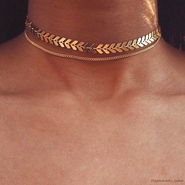 Multi Arrow Choker Necklace Women Two Layers Necklaces Gold Color Fishbone Plane Plane Necklace Chocker Neck
Multi Arrow Choker Necklace Women Two Layers Necklaces Gold Color Fishbone Plane Plane Necklace Chocker Neck
