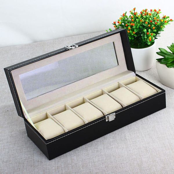 fanala 5/6 grids watch box pu leather watches display storage box organizer watch case jewelry dispay boite montre caja relojes, Black;blue
fanala 5/6 grids watch box pu leather watches display storage box organizer watch case jewelry dispay boite montre caja relojes, Black;blue