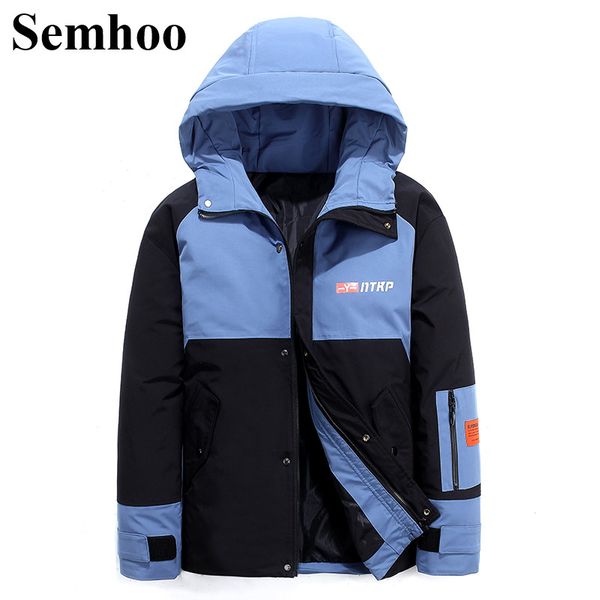 2019 winter new men's down coat warm thick slim hooded down jacket stitching casual contrast color men's cotton coat m---3xl, Black
2019 winter new men's down coat warm thick slim hooded down jacket stitching casual contrast color men's cotton coat m---3xl, Black