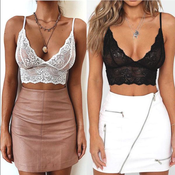 2020 женщины sexy цветочные кружева холтер бюстгальтер нет pad crop top v neck черный белый, Black;white
2020 женщины sexy цветочные кружева холтер бюстгальтер нет pad crop top v neck черный белый, Black;white
