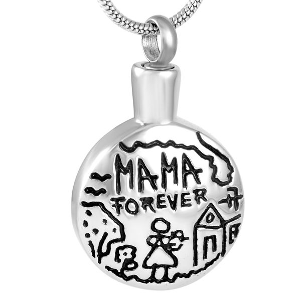 cremation urn jewellry from ashes keepsake memorial pendant jewelry - engravable mama forever love round stainless steel, Silver
cremation urn jewellry from ashes keepsake memorial pendant jewelry - engravable mama forever love round stainless steel, Silver