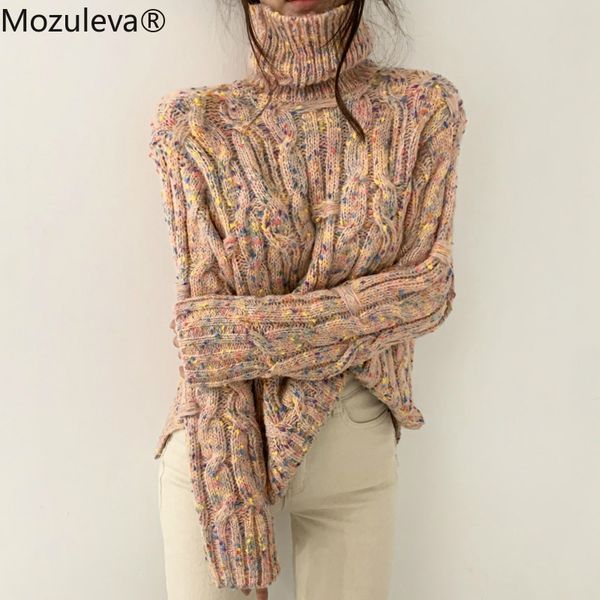 mozuleva fashion chic winter women sweaters turtleneck twisted mixed color knitting sweaters female pullover jumpers 2019, White;black
mozuleva fashion chic winter women sweaters turtleneck twisted mixed color knitting sweaters female pullover jumpers 2019, White;black