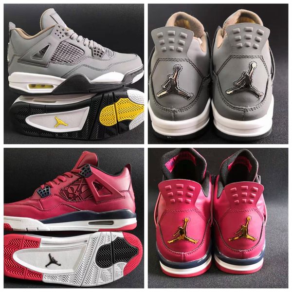 2019 bred jumpman 4s mens basketball shoes 4 cool grey pale citron china red oreo white cement alternate fashion men sports sneakers 7-12, White;red
2019 bred jumpman 4s mens basketball shoes 4 cool grey pale citron china red oreo white cement alternate fashion men sports sneakers 7-12, White;red