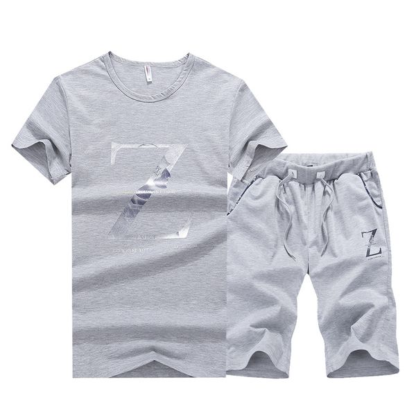 2020 summer round neck short-sleeved t-shirt shorts set men's casual trend sports men's two-piece foreign trade models -4xl, Gray
2020 summer round neck short-sleeved t-shirt shorts set men's casual trend sports men's two-piece foreign trade models -4xl, Gray