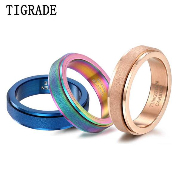 tigrade women men rotatable ring tungsten carbide frosted surface rose gold blue colorful matte wedding band party rings, Golden;silver
tigrade women men rotatable ring tungsten carbide frosted surface rose gold blue colorful matte wedding band party rings, Golden;silver
