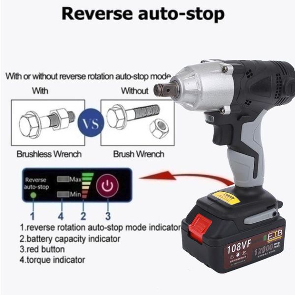 electric wrench 2800rpm 480n.m rechargeable electric wrench ratchet practical 108vf led impact drill tools
electric wrench 2800rpm 480n.m rechargeable electric wrench ratchet practical 108vf led impact drill tools