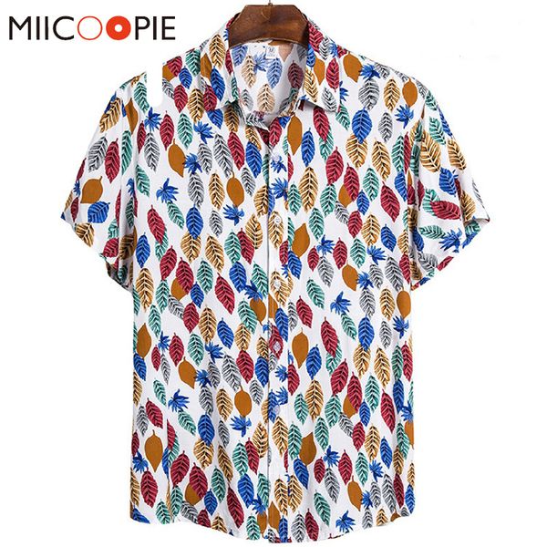 2020 new color leaves print floral shirt men fashion casual short sleeved blouse men clothes camisa hawaiana hombre, White;black
2020 new color leaves print floral shirt men fashion casual short sleeved blouse men clothes camisa hawaiana hombre, White;black