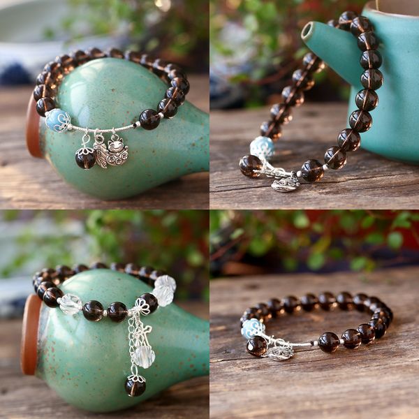 natural tea water crystal bracelet the east china sea citrine ball hand string collocation silver accessories woman fund jewelry, Black
natural tea water crystal bracelet the east china sea citrine ball hand string collocation silver accessories woman fund jewelry, Black