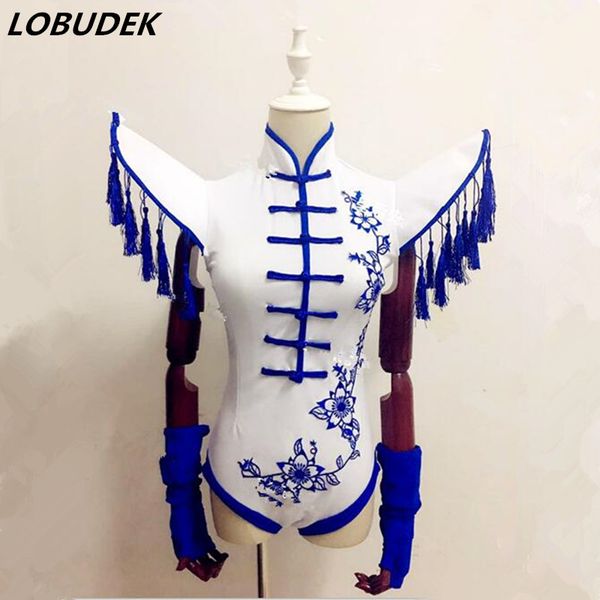 female slim bodysuit costumes modeling jumpsuit show stage nightclub party bar prom performance singer dancer china style, Black;red
female slim bodysuit costumes modeling jumpsuit show stage nightclub party bar prom performance singer dancer china style, Black;red