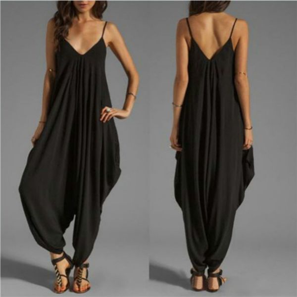 cinessd 2020 women jumpsuit romper sling solid loose casual playsuit pants ladies wide beach rompers y2 romper women, Black;white
cinessd 2020 women jumpsuit romper sling solid loose casual playsuit pants ladies wide beach rompers y2 romper women, Black;white