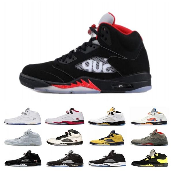 Trophy Room 5s Ice Blue Men Basketball Shoes 5 Laney Michigan Yellow Satin Bred Red Blue Suede PSG Black Designer Sport Sneakers Size13
Trophy Room 5s Ice Blue Men Basketball Shoes 5 Laney Michigan Yellow Satin Bred Red Blue Suede PSG Black Designer Sport Sneakers Size13