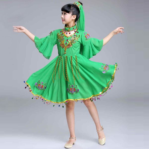 2019 new children xinjiang dance costumes nation uygurs dance clothing xinjiang performance stage party dress green clothing, Black;red
2019 new children xinjiang dance costumes nation uygurs dance clothing xinjiang performance stage party dress green clothing, Black;red
