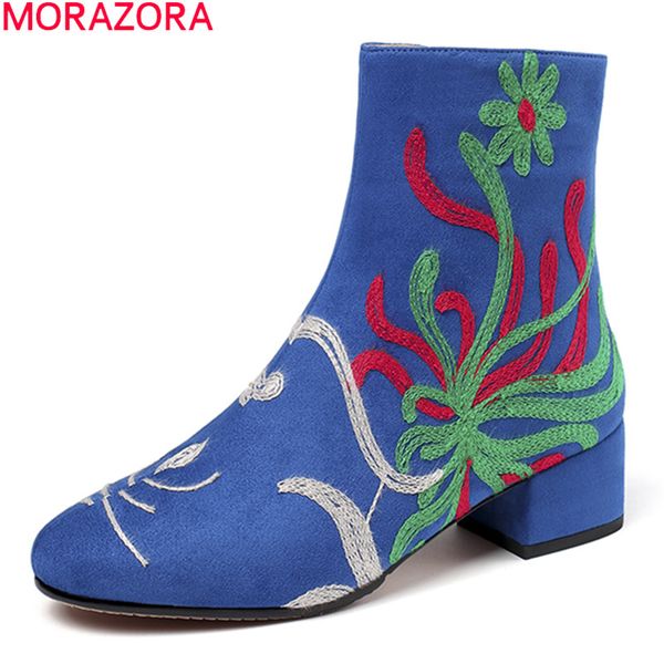 morazora big size 33-43 winter ankle boots fashion ethnic wind med heels shoes woman classic embroidered ankle boots blue, Black
morazora big size 33-43 winter ankle boots fashion ethnic wind med heels shoes woman classic embroidered ankle boots blue, Black