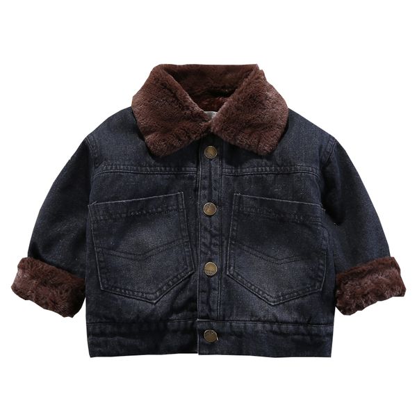 boys denim jacket 2019 autumn and winter new boys plus velvet denim outwear thickening jackets for children's jackets, Blue;gray
boys denim jacket 2019 autumn and winter new boys plus velvet denim outwear thickening jackets for children's jackets, Blue;gray