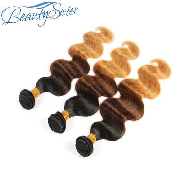beautysister hair products brazilian ombre human hair bundles body wave three tone color 3pieces 300g lot remy virgin hair weave 1b/4/27, Black
beautysister hair products brazilian ombre human hair bundles body wave three tone color 3pieces 300g lot remy virgin hair weave 1b/4/27, Black