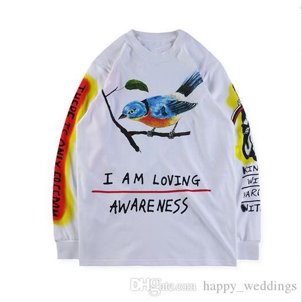 wes lang wyoming tee hand-painted graffiti on a thick long-sleeved t-shirt long shirt, White;black
wes lang wyoming tee hand-painted graffiti on a thick long-sleeved t-shirt long shirt, White;black